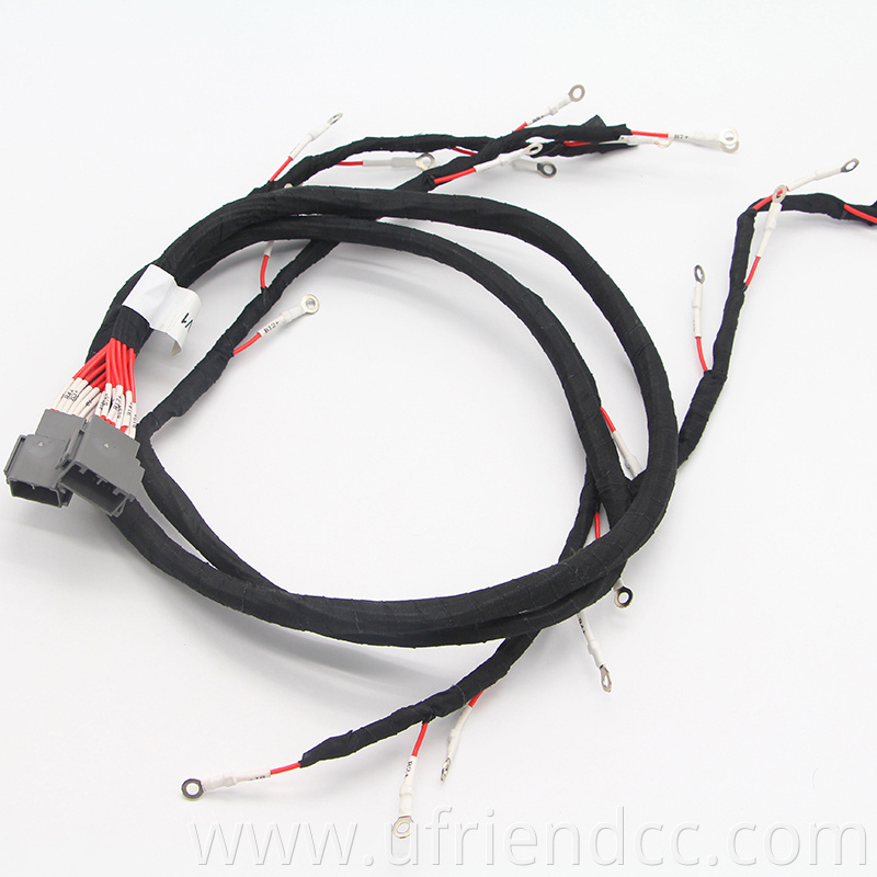 complete engine radio auto wiring harness with customized 3.0 Pitch Dual-Row Female Housing or JST XH connector